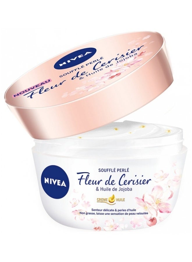 Nivea Soufflé Perlé Cherry Blossom Cream 200 ml - Image 2